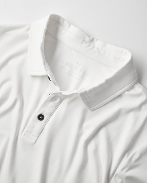 laydown detail image of Bamboo Flex UPF Polo