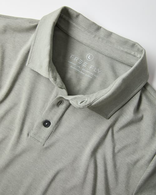 laydown detail image of Bamboo Flex UPF Polo