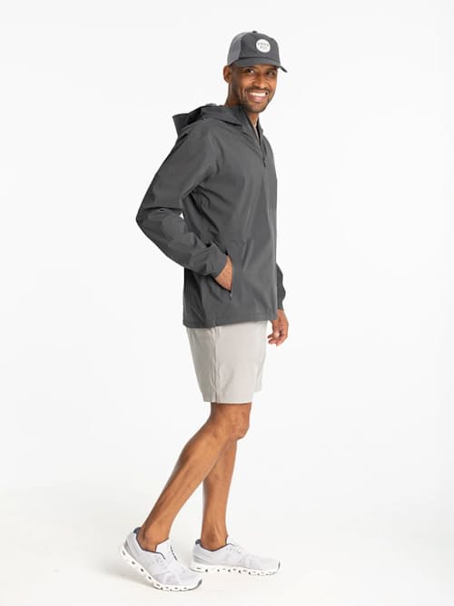 on model image of Cloudshield Rain Jacket