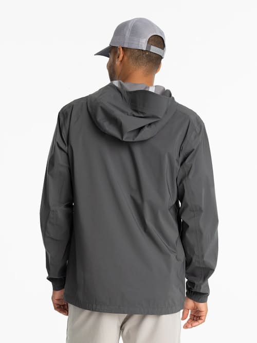 on model image of Cloudshield Rain Jacket