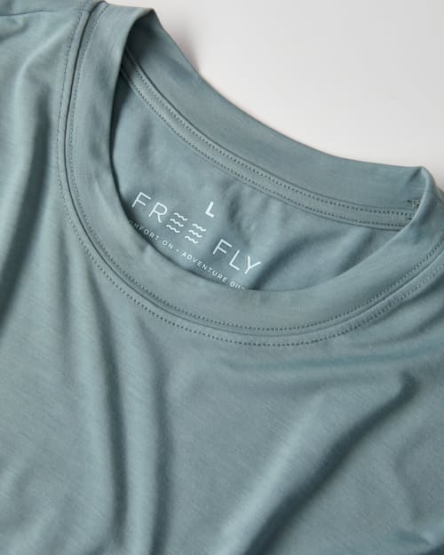 laydown detail image of Elevate Lightweight UPF Long Sleeve T-Shirt