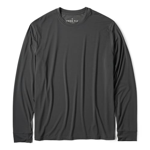 laydown image of Elevate Lightweight UPF Long Sleeve T-Shirt