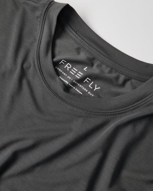 laydown detail image of Elevate Lightweight UPF Long Sleeve T-Shirt