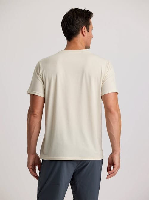 on model image of Elevate Lightweight UPF T-Shirt