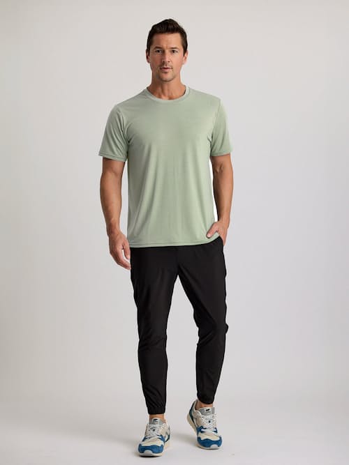 on model image of Elevate Lightweight UPF T-Shirt