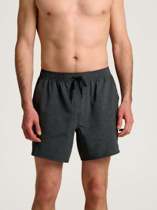 on model image of Palmera Elastic Swim Trunk - 6"