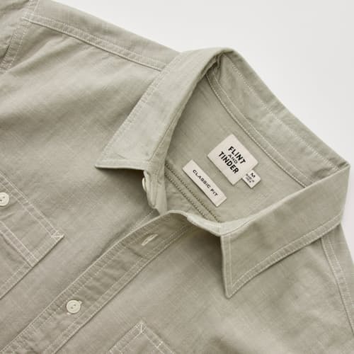 lifestyle image of Chambray Utility Shirt