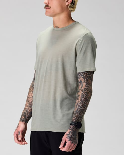 on model image of 72-Hour Merino Air T-Shirt