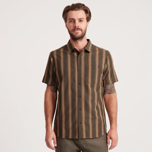 on model image of Journey Short Sleeve Shirt