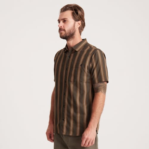 on model image of Journey Short Sleeve Shirt