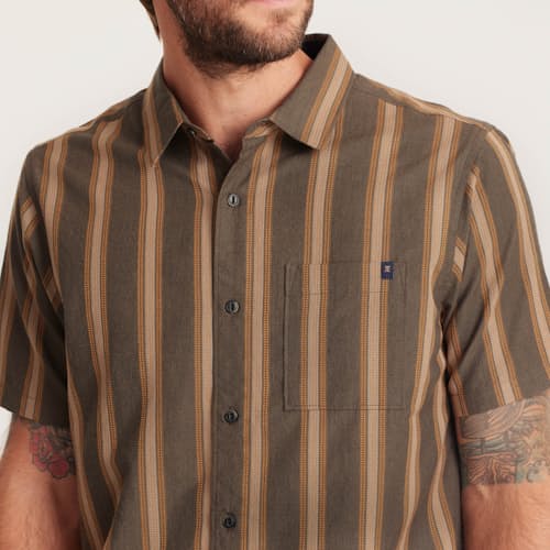 on model image of Journey Short Sleeve Shirt