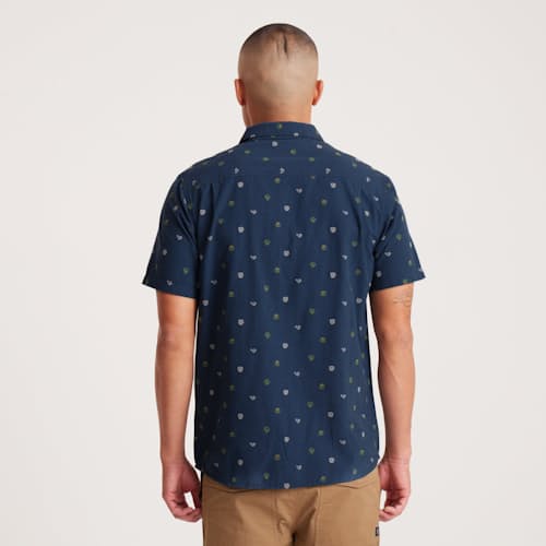 on model image of Journey Short Sleeve Shirt