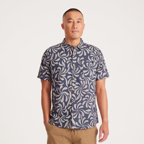 on model image of Journey Short Sleeve Shirt