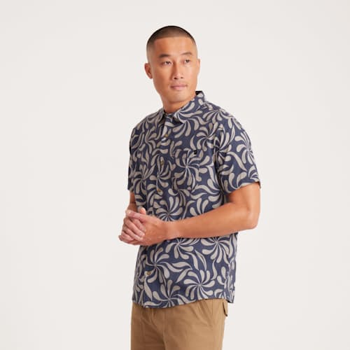 on model image of Journey Short Sleeve Shirt