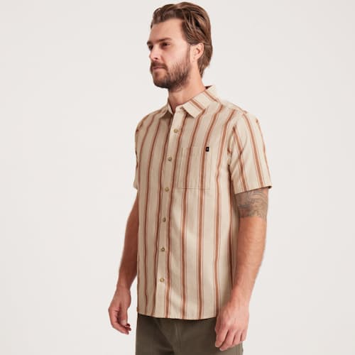 on model image of Journey Short Sleeve Shirt
