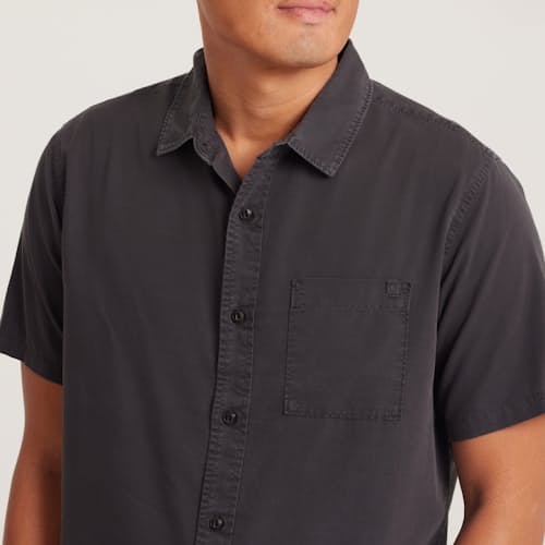 on model image of Made to Fade Short Sleeve Shirt