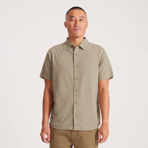 on model image of Made to Fade Short Sleeve Shirt