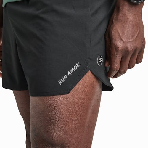 on model image of Baja Run Shorts - 5"