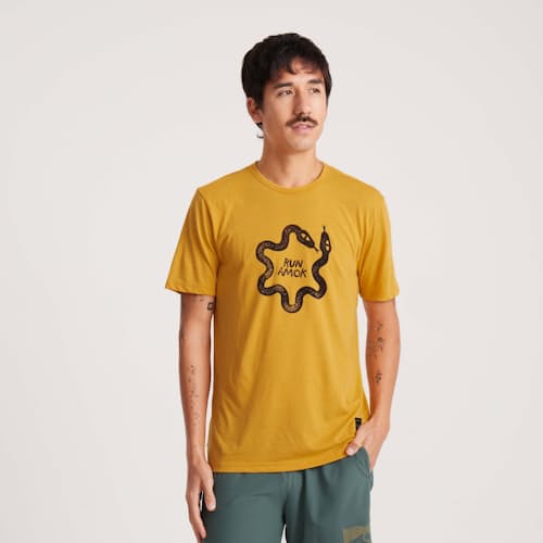 on model image of Mathis Performance T-Shirt