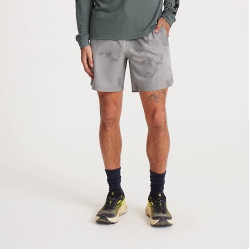 on model image of Serrano Run Shorts - 7"