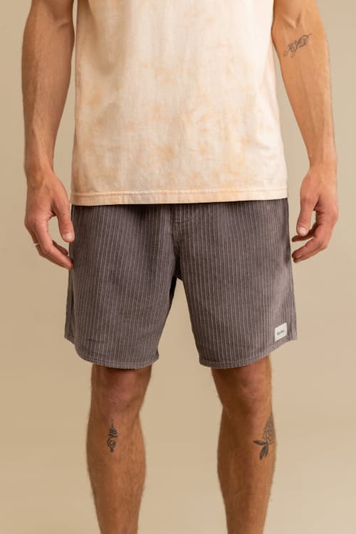 on model image of Cord Jam Shorts