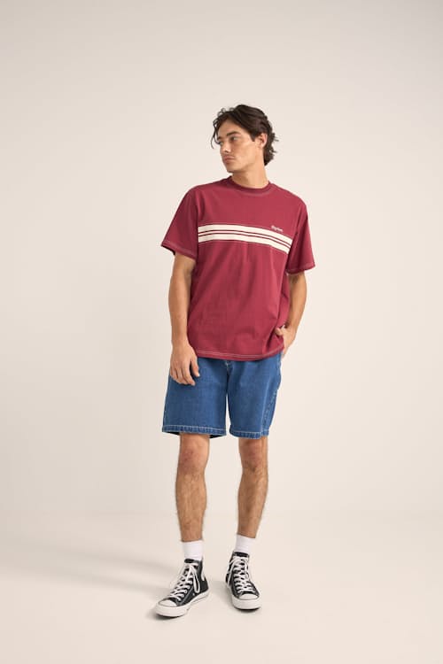 on model image of Essential Denim Shorts