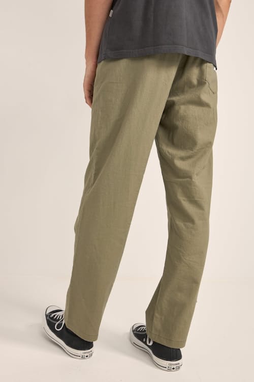 on model image of Linen Jam Pants