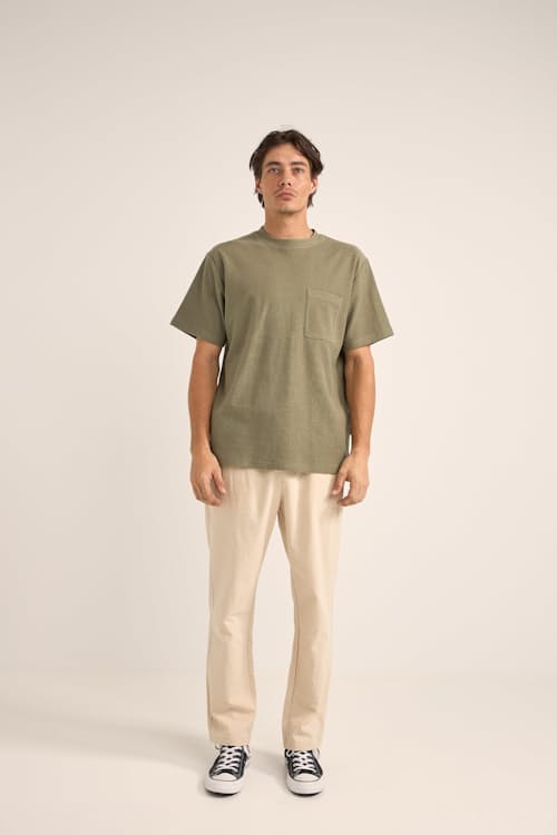 on model image of Linen Jam Pants