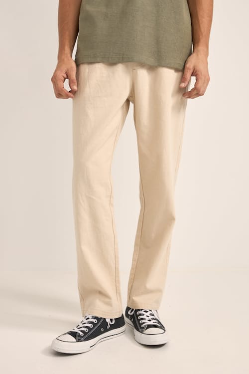 on model image of Linen Jam Pants