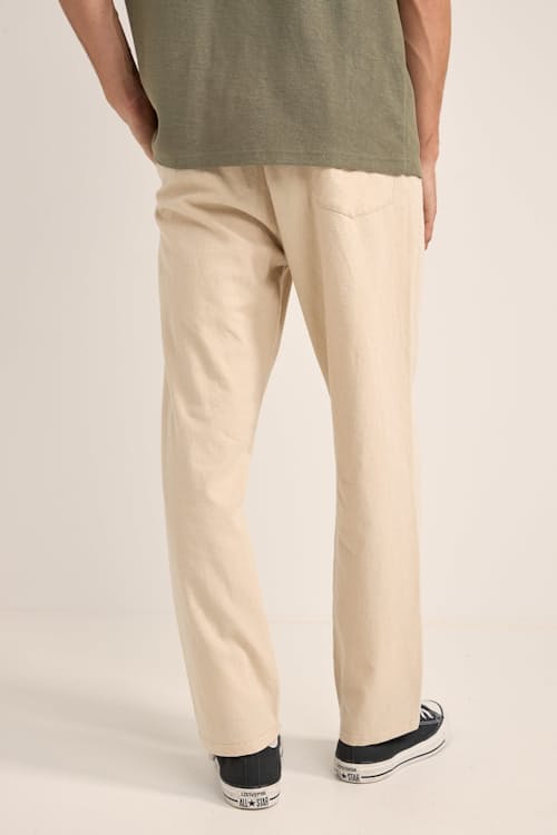 on model image of Linen Jam Pants