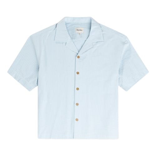 laydown image of Relaxed Cropped Short Sleeve Shirt
