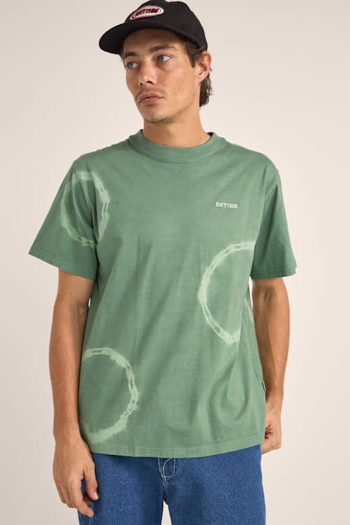 on model image of Tie Dye Short Sleeve T-Shirt