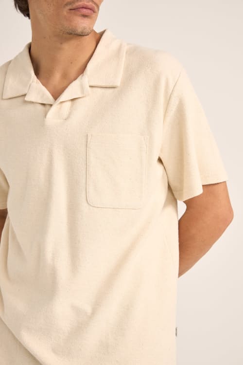 on model image of Vintage Terry Polo