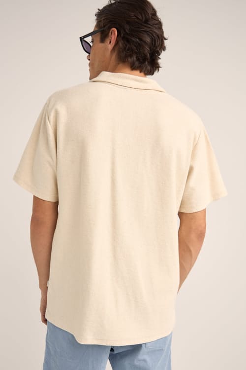 on model image of Vintage Terry Polo