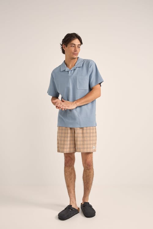 on model image of Vintage Terry Polo