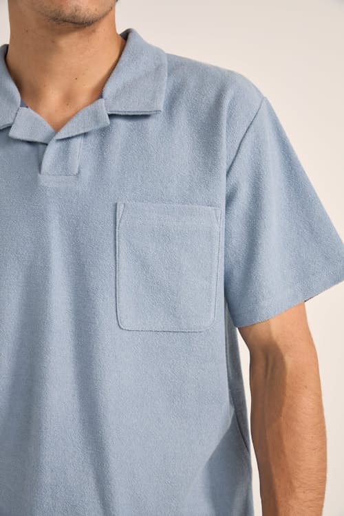 on model image of Vintage Terry Polo