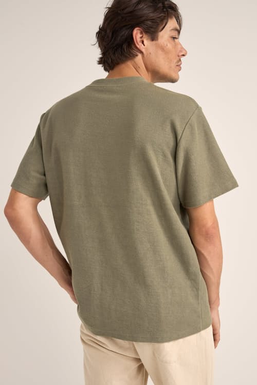 on model image of Vintage Terry Short Sleeve T-Shirt