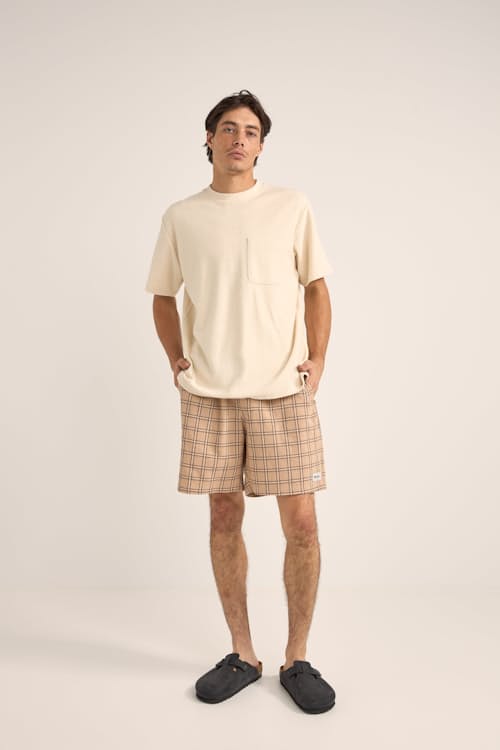 on model image of Vintage Terry Short Sleeve T-Shirt
