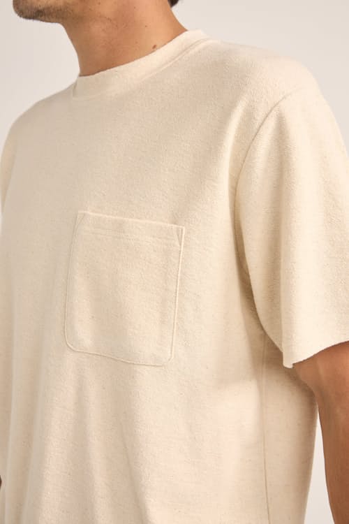 on model image of Vintage Terry Short Sleeve T-Shirt