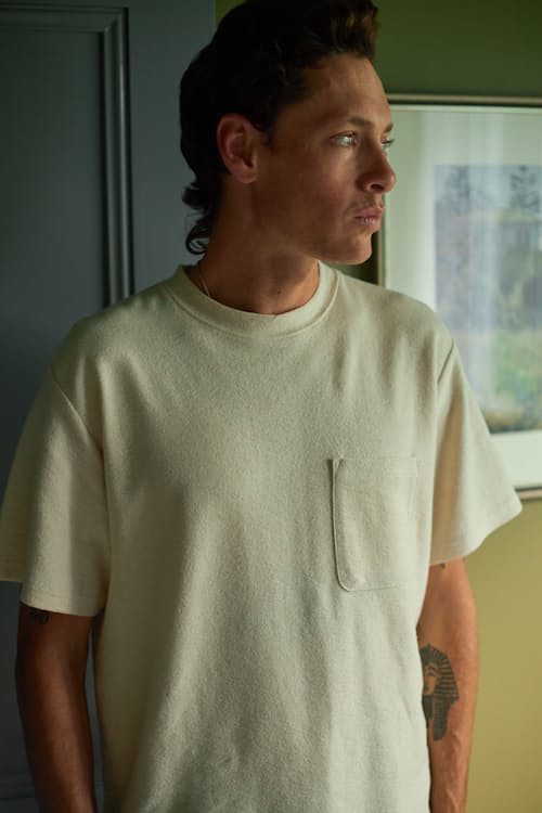 lifestyle image of Vintage Terry Short Sleeve T-Shirt