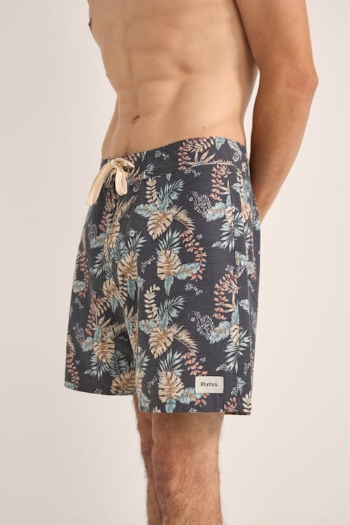 on model image of Tropical Swim Trunks
