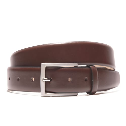 laydown image of Glazed Calf Skin Dress Belt