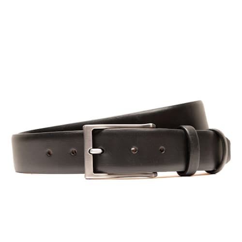 laydown image of Glazed Calf Skin Dress Belt