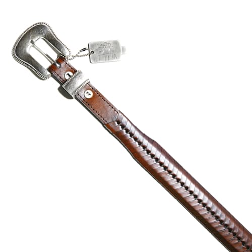 laydown detail image of Tapered Lace Western Belt
