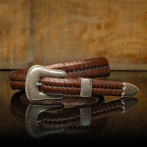 lifestyle image of Tapered Lace Western Belt