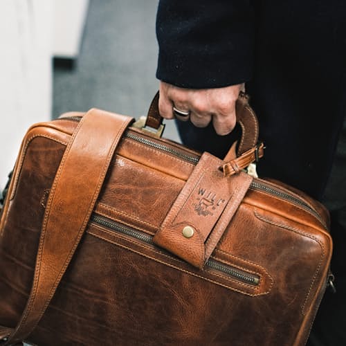 lifestyle image of William Continental Briefcase