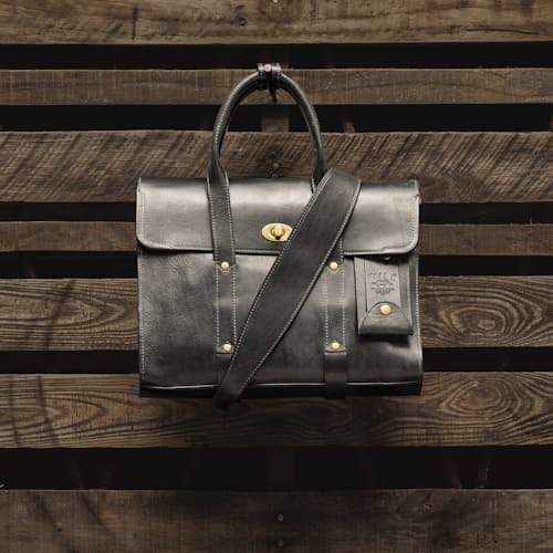 lifestyle image of William Slim Briefcase