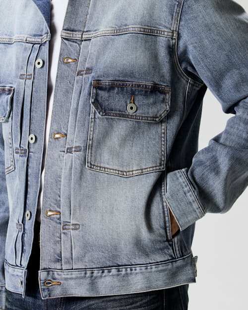on model image of Type 2 Denim Jacket