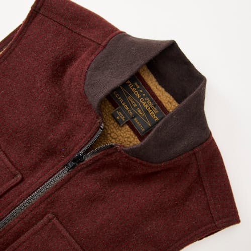 laydown detail image of Lined Mackinaw Wool Work Vest