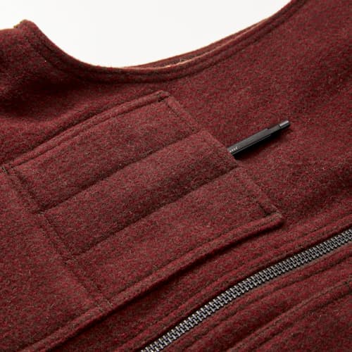 laydown detail image of Lined Mackinaw Wool Work Vest